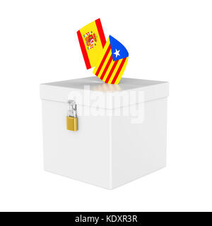 Catalonia urne isolato Foto Stock