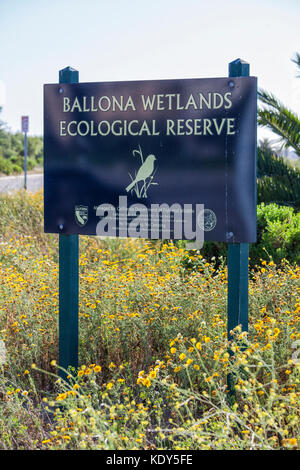 Zone umide ballona riserva ecologica, playa vista, Los Angeles, california, Stati Uniti d'America Foto Stock