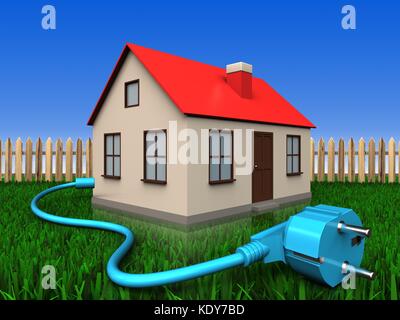 3d illustrazione della casa Foto Stock