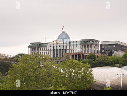 Il palazzo presidenziale di Tbilisi, Georgia Foto Stock