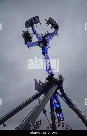 Fairground Ride, fiera d'oca, Nottingham Foto Stock