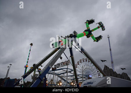 Fairground Ride, fiera d'oca, Nottingham Foto Stock