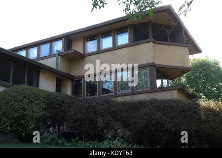 Gilmore house conosciuto anche come il velivolo house progettata da Frank Lloyd Wright, Madison, Wisconsin. Foto Stock