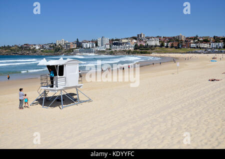 Un bagnino capanna a bondi beach, sydney, Australia Foto Stock
