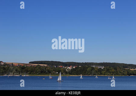 Möhne serbatoio vicino körbecke, möhnesee, Kreis soest, NRW, Germania / möhnetalsperre bei körbecke, möhnesee, Kreis soest, NRW, deutschland Foto Stock