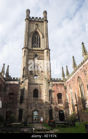 Interno,all'interno,San Luca's,chiesa,noto,localmente,As,ha bombardato il chiesa,Liverpool,città,Merseyside,l'Inghilterra,Gran Bretagna,British,GB,UK,U.K.,l'Europa, Foto Stock