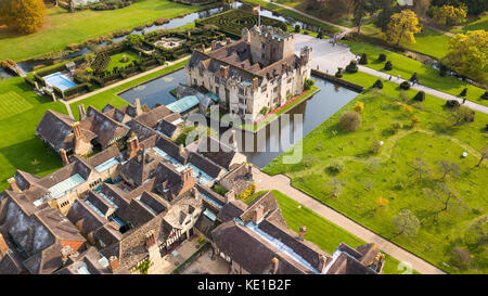 Il castello di Hever Castle Bed and Breakfast, il castello di Hever, Kent, Regno Unito Foto Stock