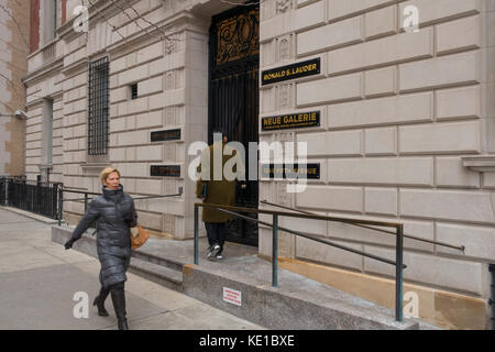 Neue Galerie Museum a Manhattan, New York Foto Stock