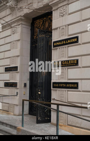 Neue Galerie Museum a Manhattan, New York Foto Stock