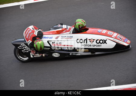 British sidecar al campionato bsb sale riunioni Foto Stock