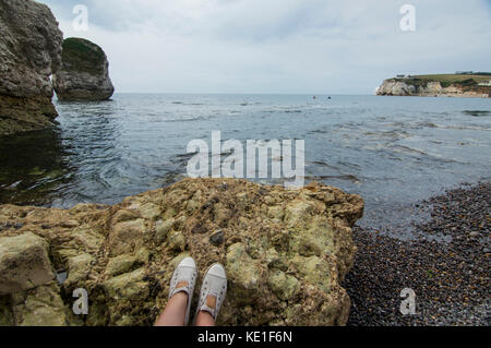 Punto di vista/prospettiva. seduti in riva al mare, seascape - foto Foto Stock