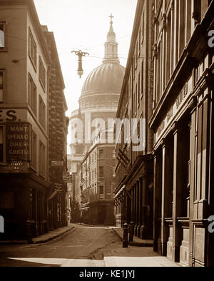Cattedrale di San Paolo da Watling Street, Londra, agli inizi del novecento Foto Stock