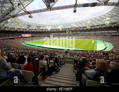 Il 4 agosto 2016. Viste generali della London Stadium, casa del West Ham United Football Club durante la gara di Europa League tra il West Ham United FC e D Foto Stock