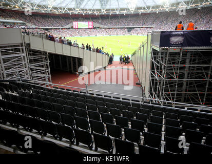 Il 4 agosto 2016. Viste generali della London Stadium, casa del West Ham United Football Club durante la gara di Europa League tra il West Ham United FC e D Foto Stock