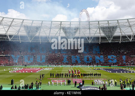 Il 7 agosto 2016. Viste generali della London Stadium, casa del West Ham United Football Club durante la fase di apertura dello stadio match tra West Ham Onu Foto Stock