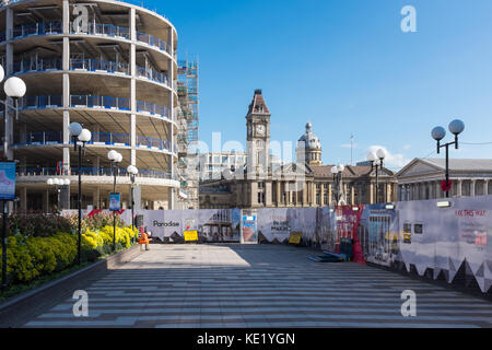 Grandi progetti di costruzione a Birmingham's Paradise Circus Foto Stock