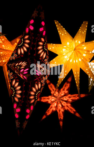 Scandinavian Stelle di natale Foto Stock