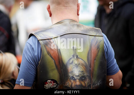 Moto mostra nel centro città di Bristol Foto Stock