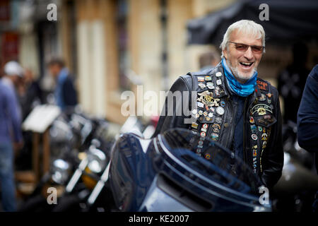 Moto mostra nel centro città di Bristol Foto Stock