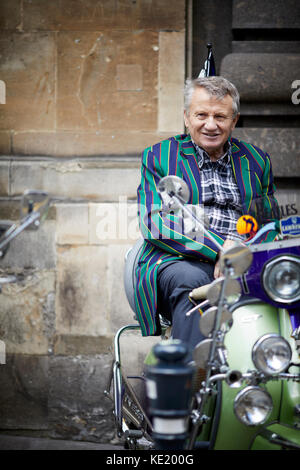 Moto mostra nel centro città di Bristol Foto Stock