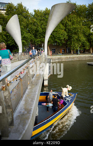 Pero il ponte di Bristol City Centre Foto Stock