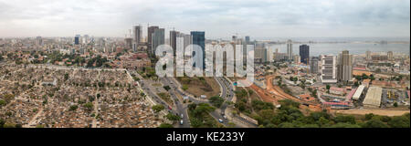 Veduta aerea di Luanda, Angola Foto Stock