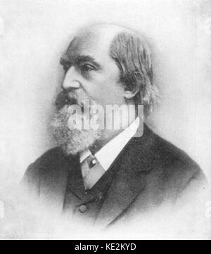 Eduard Hanslick - Ritratto di austriaca di critico musicale 11 Settembre 1825 - 6 agosto 1904. Foto Stock