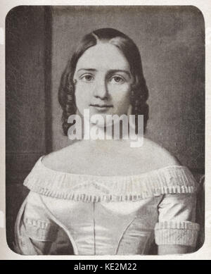 Lind, Jenny - di età compresa tra 18 anni da un dipinto di AJ Fagerplan. Soprano svedese. 6 Ottobre 1820 - 2 Novembre 1887 Foto Stock