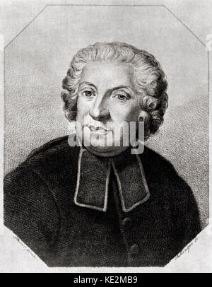 Pietro Metastasio, ritratto da Bollinger. Poeta e librettista di opera, 1698-1782 Foto Stock