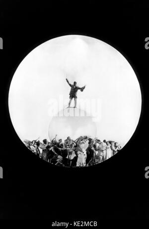 Ernst Ernst Krenek. Scena da 1927 Lipsia premiere di 'Jonny spielt auf' (scena alpina) austriaco, il più tardi il compositore americano (1900-1991). Parte di Entartete Musik (degenere musica) Foto Stock