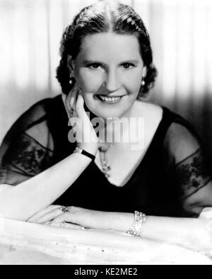 Kirsten Flagstad - Ritratto del norvegese soprano, 1895-1962. Foto Stock