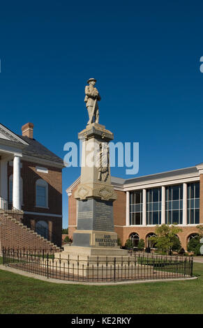 Memoriale confederato Lancaster, South Carolina, STATI UNITI D'AMERICA Foto Stock