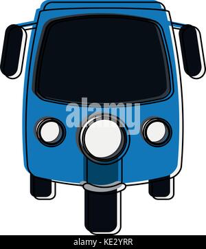 Il rickshaw o un tuk tuk icon image Illustrazione Vettoriale