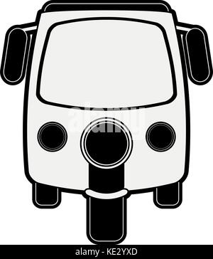 Il rickshaw o un tuk tuk icon image Illustrazione Vettoriale