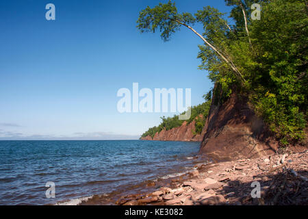 Lago Superiore dalla superiore scende, Hurly, Wisconsin Foto Stock