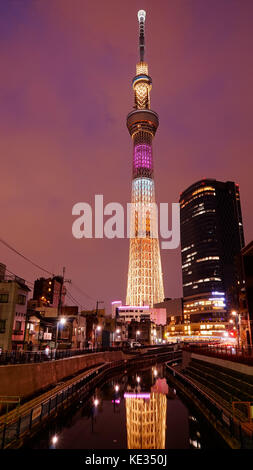 Tokyo Sky Tree a San Valentino Foto Stock