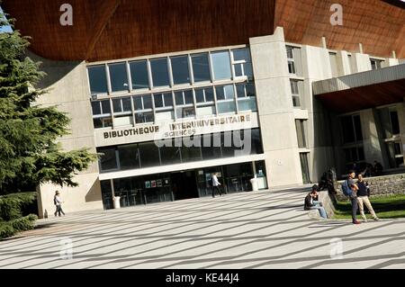 Illustrazione dell'università di Grenoble-alpi (UGA), e il campus universitario. Foto Stock