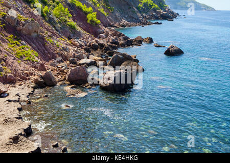 Costa a port de Valldemossa, Maiorca, SPAGNA Foto Stock