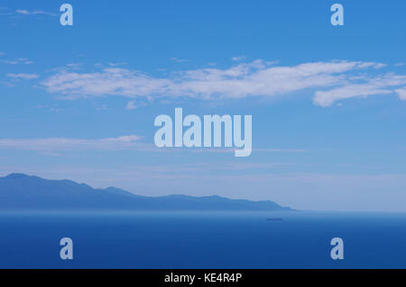 Nel bel mezzo del blu Foto Stock