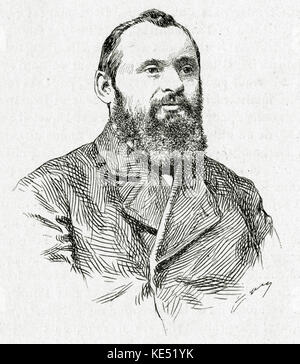 Alexeievi Mily Balakirev, ritratto. Il compositore russo 2 Gennaio 1837 - 29 Maggio 1910 Foto Stock