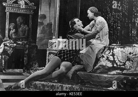 "Romeo e Giulietta" : il Balletto di Sergei Prokofiev basato su William Shakespeare "Romeo e Giulietta". Galina Ulanova e Yuri Zhdanov come Romeo e Giulietta GU: 8 gennaio 1910 - 21 Marzo 1998. Il compositore russo, 27 Aprile 1891 - 5 marzo 1953. Foto Stock