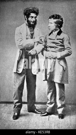 Jacques Offenbach operetta Le Breslien con Brasseur e Gil Peres a Palais-Royal premier 1862. Libro scritto da Ludovic Halevy . JO: tedesco/compositore francese (1819-1880) Foto Stock