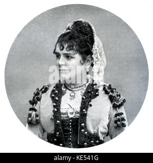 Célestine francese Galli-Marié mezzosoprano, come Carmen di Bizet l' opera presso l'Opera Comique.. Foto di Nadar, Parigi. Il compositore francese, 25 Ottobre 1838 - 3 giugno 1875 Foto Stock