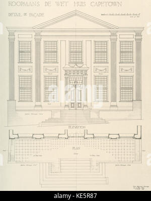 Koopmans de Wet facciata della casa Foto Stock
