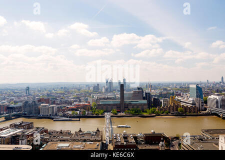 Vista aerea di Londra sullo Skyline Foto Stock