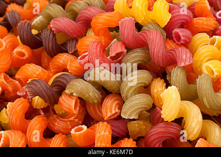 Multicolor a secco di pasta di turbolenza closeup visualizzare lo sfondo Foto Stock