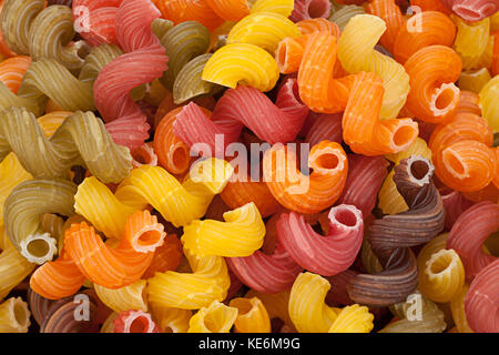 Multicolor a secco di pasta di turbolenza closeup visualizzare lo sfondo Foto Stock