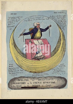 Sublime e belle riflessioni sulla rivoluzione francese, o l'uomo della luna a grandi LCCN2004669851 Foto Stock