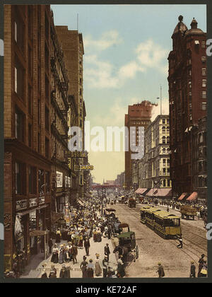 State Street, a nord di Madison, Chicago LCCN2008678298 Foto Stock