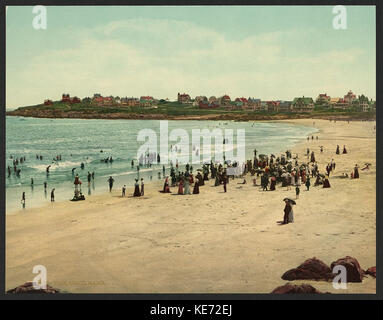 Questo titolo si riferisce a un'immagine di York Beach nel Maine, catalogata con la Biblioteca del Congresso numero LCCN2008679620. La fotografia probabilmente cattura il paesaggio costiero, mostrando la spiaggia e l'ambiente naturale. Foto Stock